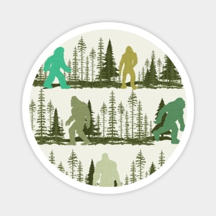 Bigfoot out in the Forest Magnet